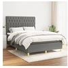 Image de Boxspring met matras stof donkergrijs 140x190 cm3142570