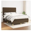 Image de Boxspring met matras stof donkerbruin 140x190 cm3142572