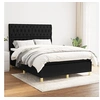 Image de Boxspring met matras stof zwart 140x200 cm3142579