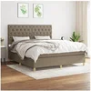 Image de Boxspring met matras stof taupe 160x200 cm3142589
