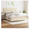 Image de Boxspring met matras stof cràmekleurig 160x200 cm3142590