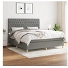 Image de Boxspring met matras stof donkergrijs 180x200 cm3142594