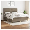 Image de Boxspring met matras stof taupe 180x200 cm3142597