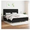 Image de Boxspring met matras stof zwart 200x200 cm3142603