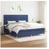 Image de Boxspring met matras stof blauw 200x200 cm3142607