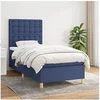Image de Boxspring met matras stof blauw 80x200 cm3142615