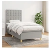 Image de Boxspring met matras stof lichtgrijs 90x190 cm3142617