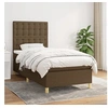 Image de Sommier à Lattes de Lit avec Matelas, Lit Rembourré, Lit Simple, Lit Adulte de Chambre à Coucher Intérieur, Moderne, Marron Foncé 90x190 cm