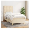 Image de Boxspring met matras stof cràmekleurig 90x190 cm3142622
