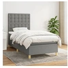 Image de Boxspring met matras stof donkergrijs 90x200 cm3142626
