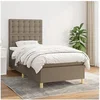 Image de Boxspring met matras stof taupe 90x200 cm3142629