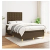 Image de Boxspring met matras stof donkerbruin 120x200 cm3142644