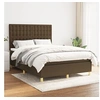 Image de Boxspring met matras stof donkerbruin 140x190 cm3142652