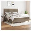Image de Boxspring met matras stof taupe 160x200 cm3142669