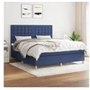 Image de Boxspring met matras stof blauw 160x200 cm3142671