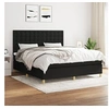 Image de Boxspring met matras stof zwart 180x200 cm3142675