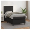 Image de Boxspring met matras kunstleer zwart 80x200 cm3142689