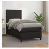 Image de Boxspring met matras kunstleer zwart 90x200 cm3142701