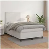 Image de Boxspring met matras kunstleer wit 120x200 cm3142714