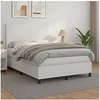 Image de Boxspring met matras kunstleer wit 140x200 cm3142726