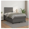 Image de Boxspring met matras kunstleer grijs 120x200 cm3142777