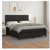 Image de Boxspring met matras kunstleer zwart 180x200 cm3142797