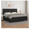Image de Boxspring met matras kunstleer zwart 200x200 cm3142803