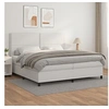 Image de Boxspring met matras kunstleer wit 200x200 cm3142804