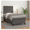 Image de Boxspring met matras kunstleer grijs 80x200 cm3142813