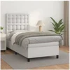 Image de Boxspring met matras kunstleer wit 90x200 cm3142822