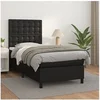 Image de Boxspring met matras kunstleer zwart 100x200 cm3142827