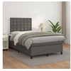 Image de Boxspring met matras kunstleer grijs 120x200 cm3142837