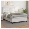 Image de Boxspring met matras kunstleer wit 140x200 cm3142846