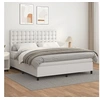 Image de Boxspring met matras kunstleer wit 160x200 cm3142852