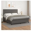 Image de Boxspring met matras kunstleer grijs 160x200 cm3142855