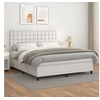 Image de Boxspring met matras kunstleer wit 180x200 cm3142858