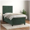 Image de Boxspring met matras fluweel donkergroen 80x200 cm3142872