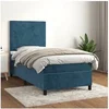 Image de Boxspring met matras fluweel donkerblauw 80x200 cm3142873