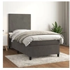 Image de Boxspring met matras fluweel donkergrijs 90x190 cm3142876