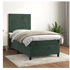 Image de Boxspring met matras fluweel donkergroen 90x200 cm3142884