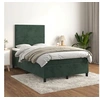 Image de Boxspring met matras fluweel donkergroen 120x200 cm3142896