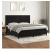 Image de Boxspring met matras fluweel zwart 200x200 cm3142925