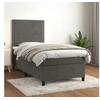 Image de Boxspring met matras fluweel donkergrijs 90x190 cm3142936