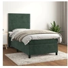Image de Boxspring met matras fluweel donkergroen 100x200 cm3142950