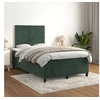 Image de Boxspring met matras fluweel donkergroen 120x200 cm3142956
