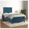 Image de Boxspring met matras fluweel donkerblauw 120x200 cm3142957