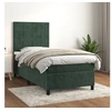 Image de Boxspring met matras fluweel donkergroen 90x190 cm3142998