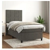 Image de Boxspring met matras fluweel donkergrijs 90x200 cm3143002