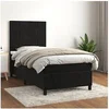 Image de Boxspring met matras fluweel zwart 100x200 cm3143009