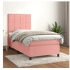 Image de Boxspring met matras fluweel roze 100x200 cm3143012